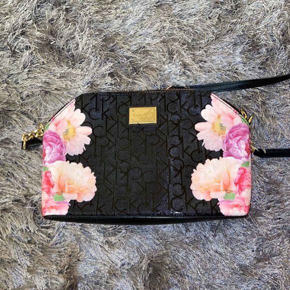calvin klein floral purse